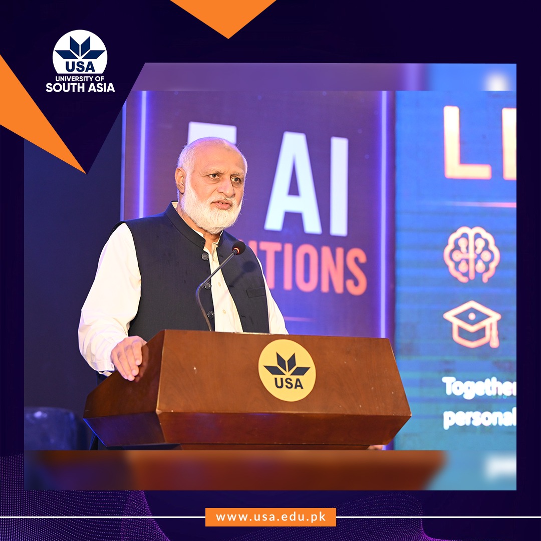 Dr. Niaz Ahmad Akhtar speaking at the Maya AI national launch